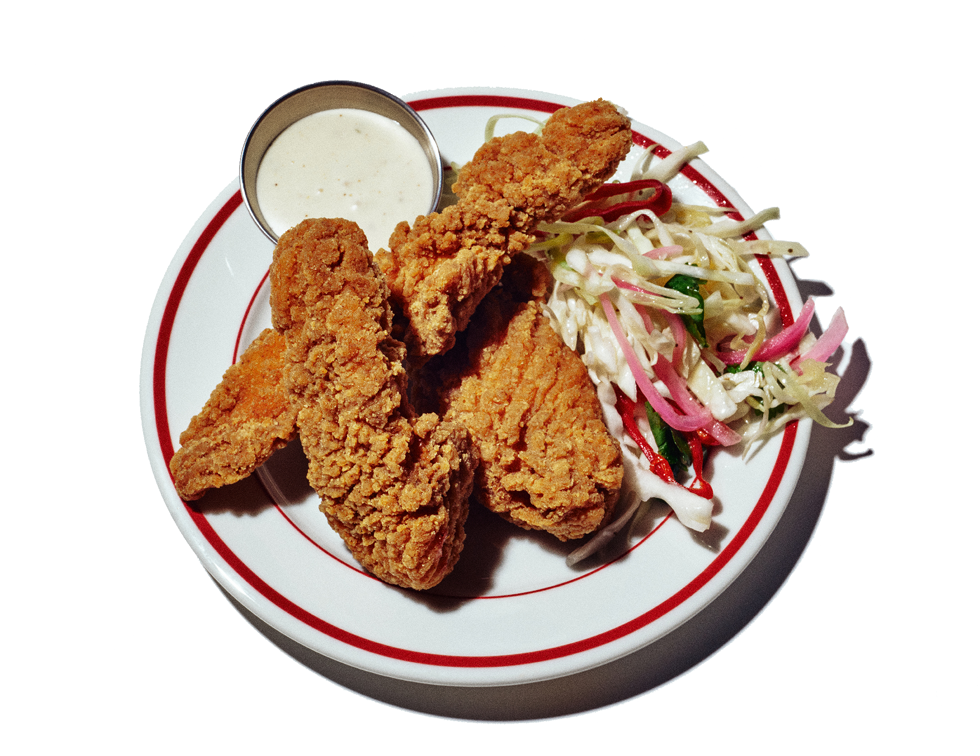 Fuku Chicken Tenders with Slaw and Choice of Sauce